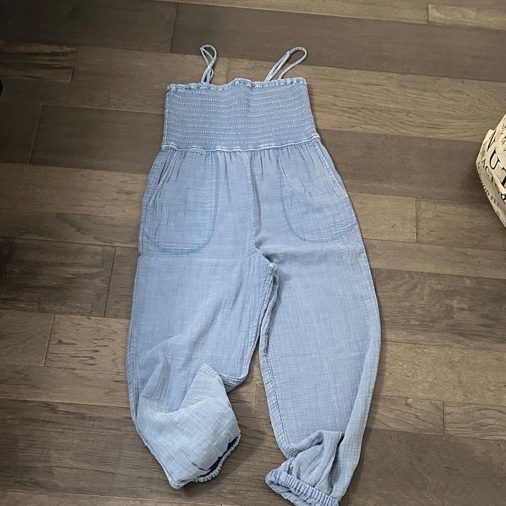 Light Blue Women's Jumpsuit